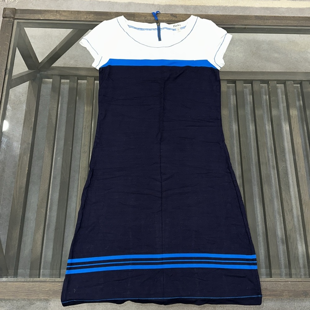 Hatley~Sz XS~Tee Shirt Dress -Classic Stripe~Just add Cardigan Dress~Super Soft~